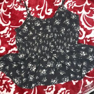 AEO floral peplum crop top